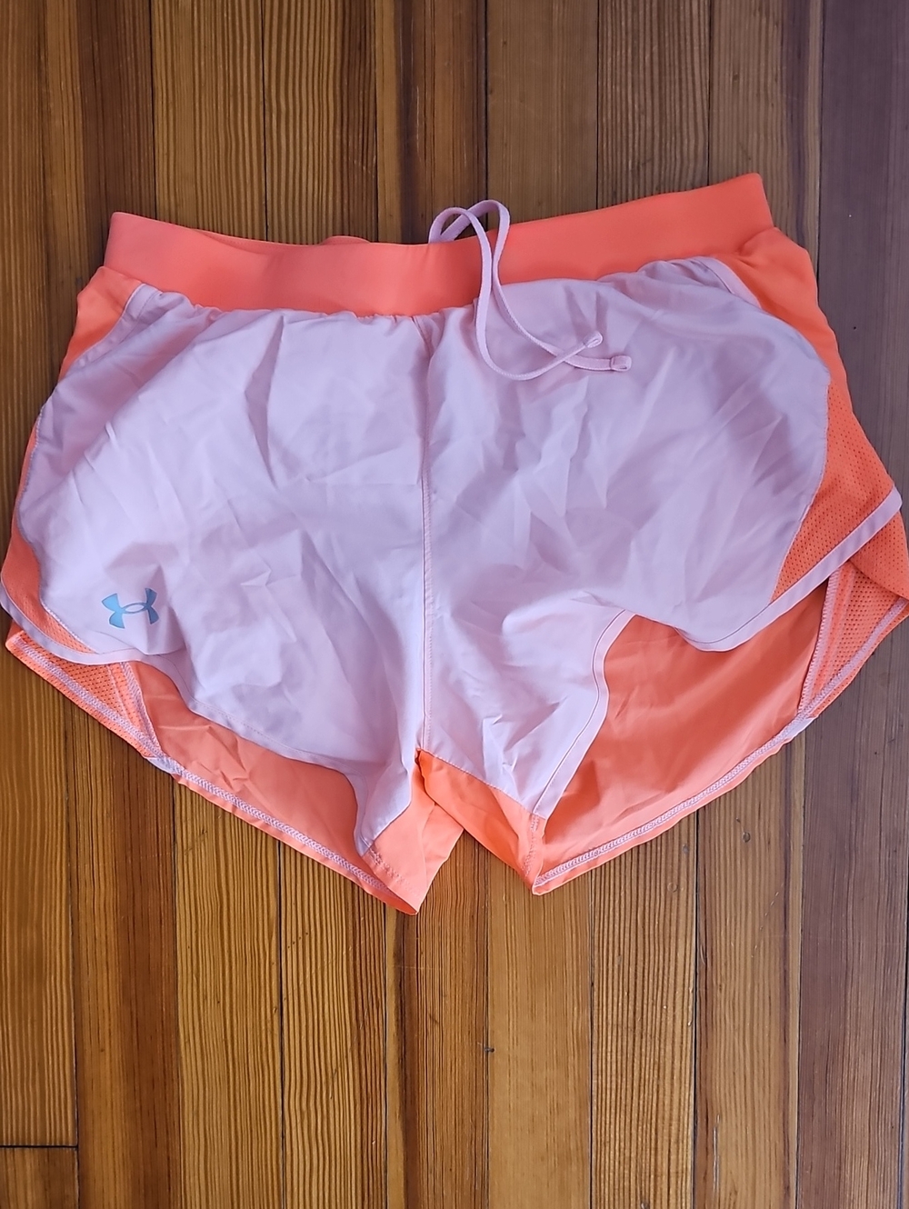 Under Armour Two-Tone Pink and Peach Women's Athletic Shorts